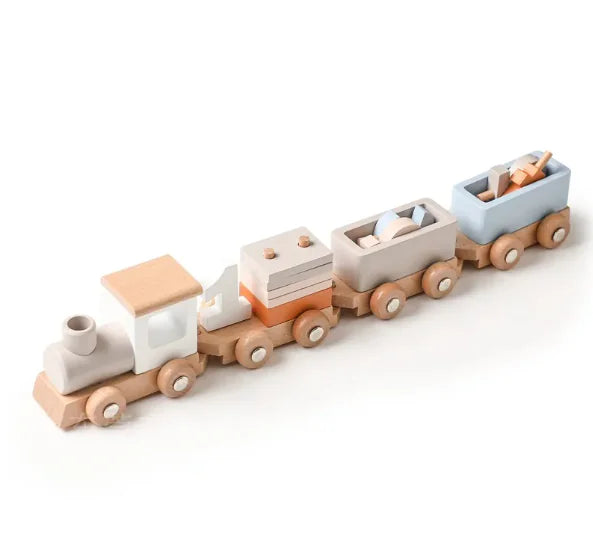 Creative Children's Wooden Small Truck Toy Puzzle Exercise