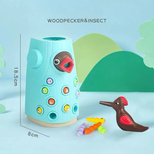 Magnetic Game - Woodpecker - Family Fun and Educational Toy Set for Kids